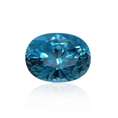 20.75 ct Blue Zircon - Oval