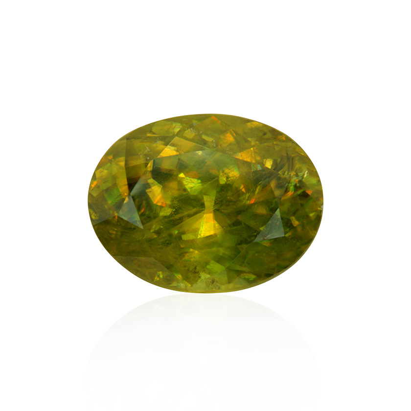 8.33 ct Green Sphene - Oval