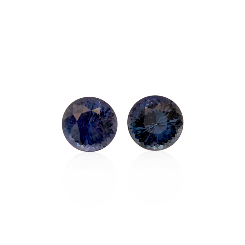 0.58 ct Blue Sapphire-Color Change - Round