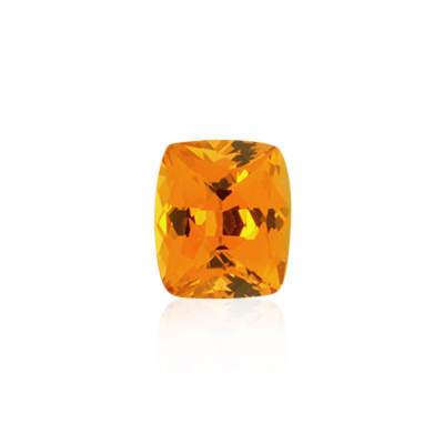 1.00 ct Orange Sapphire - Cushion