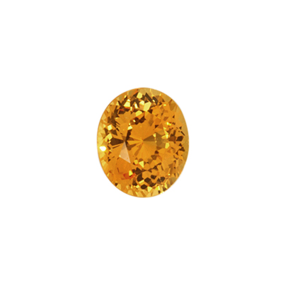 1.33 ct Orange Sapphire - Oval