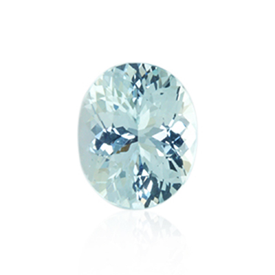 3.91 ct Blue Aquamarine - Oval