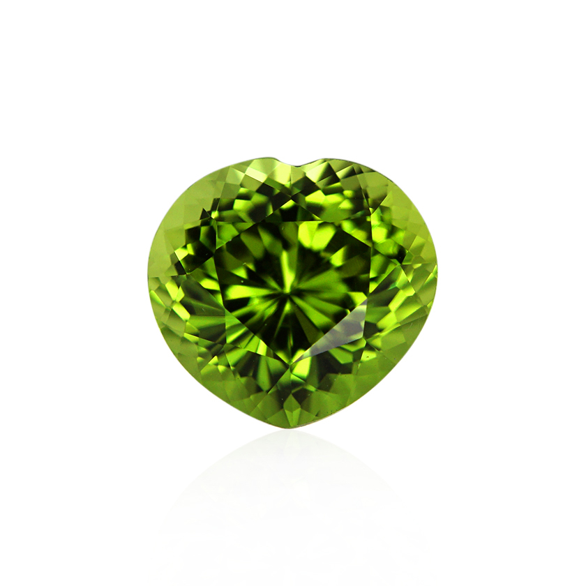 2.68 ct Green Peridot - Heart