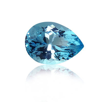 12.27 ct Blue Topaz-Blue - Pear