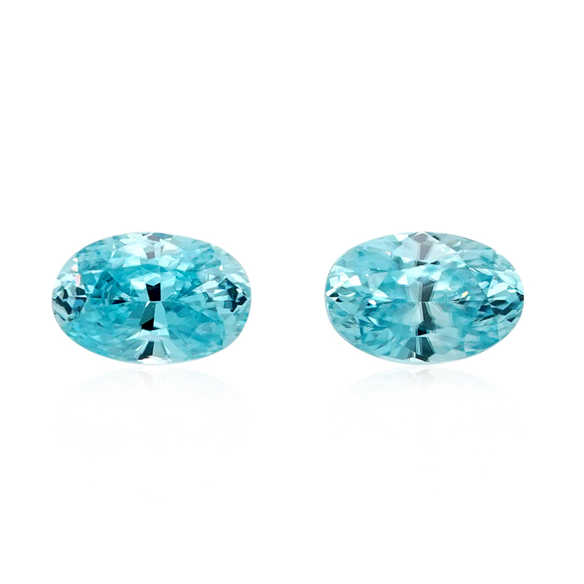 1.47 ct Blue Zircon - Oval