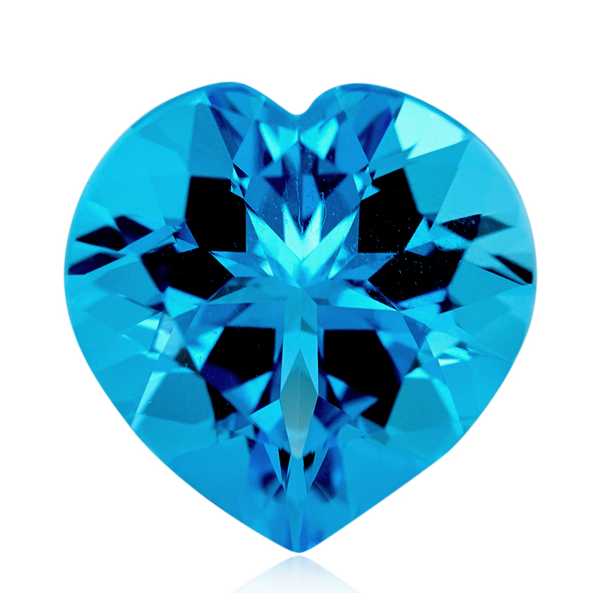 13.08 ct Blue Topaz-Blue - Heart