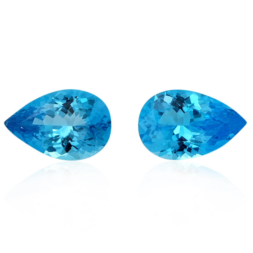 10.14 ct Blue Topaz-Blue - Pear