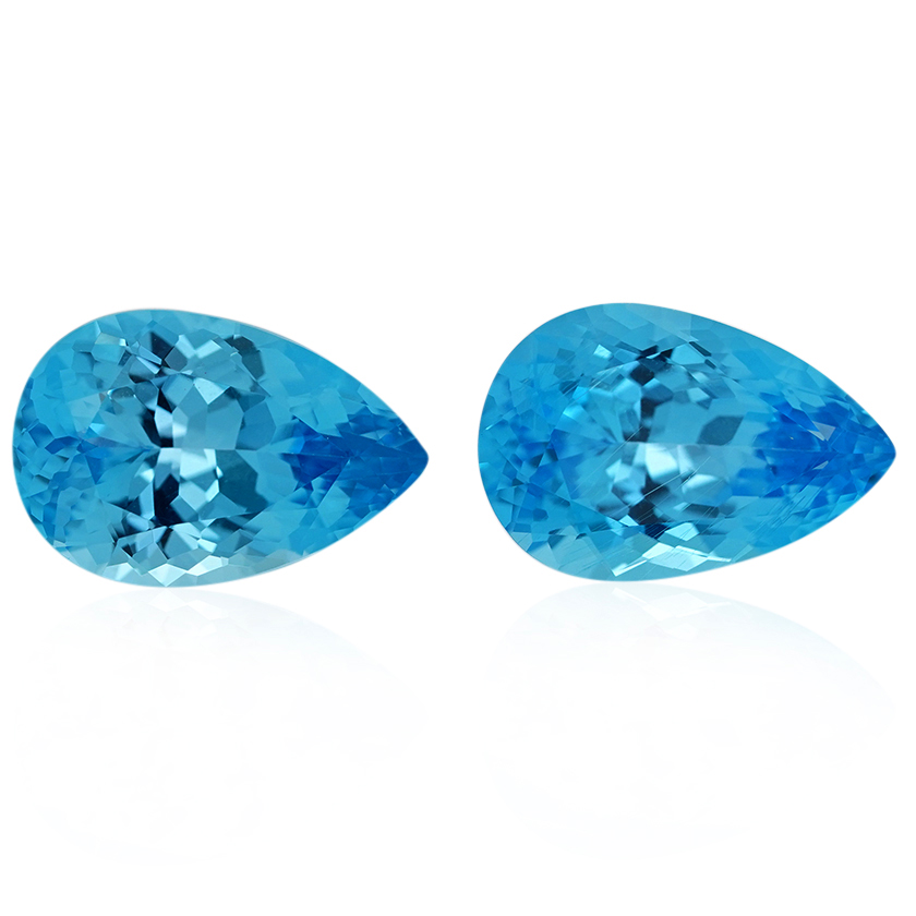 13.31 ct Blue Topaz-Blue - Pear