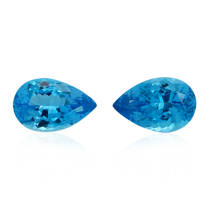 12.52 ct Blue Topaz-Blue - Pear
