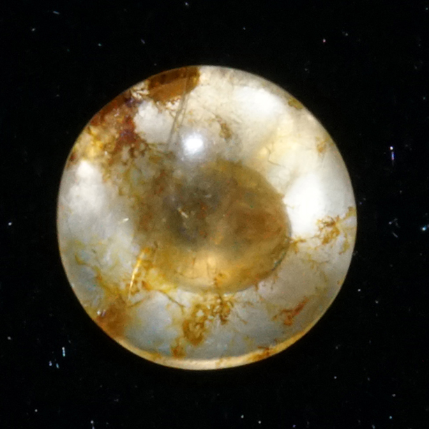 1.83 ct Colorless Quartz-Pyrite - Round