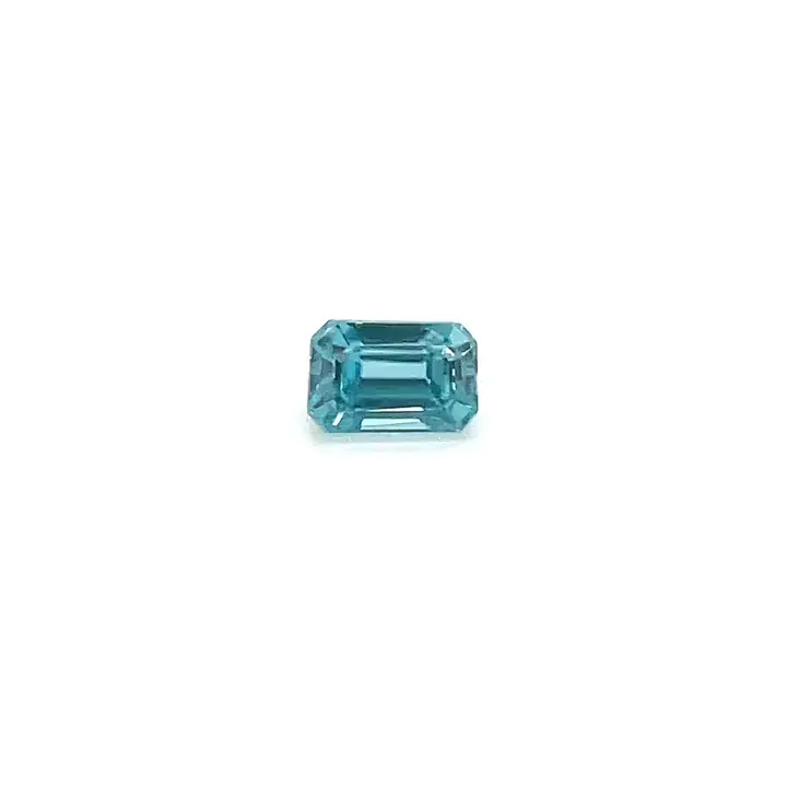 1.11 ct Blue Zircon - Emerald Cut