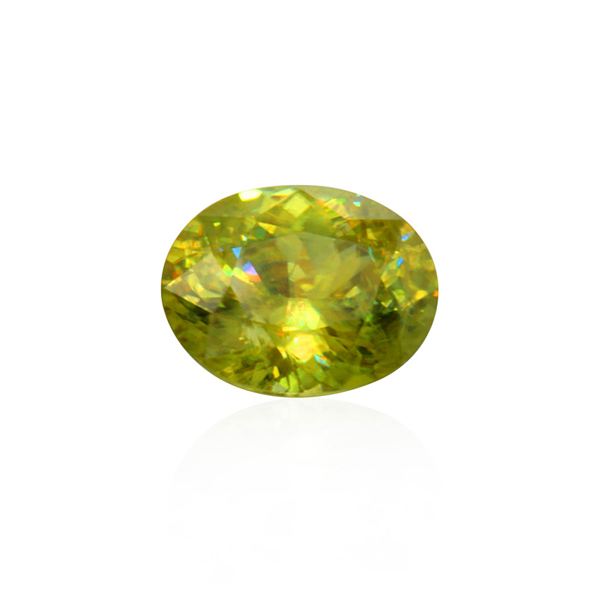 4.28 ct Green Sphene - Oval
