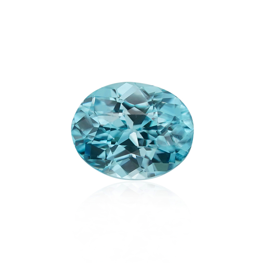 4.40 ct Blue Zircon - Oval