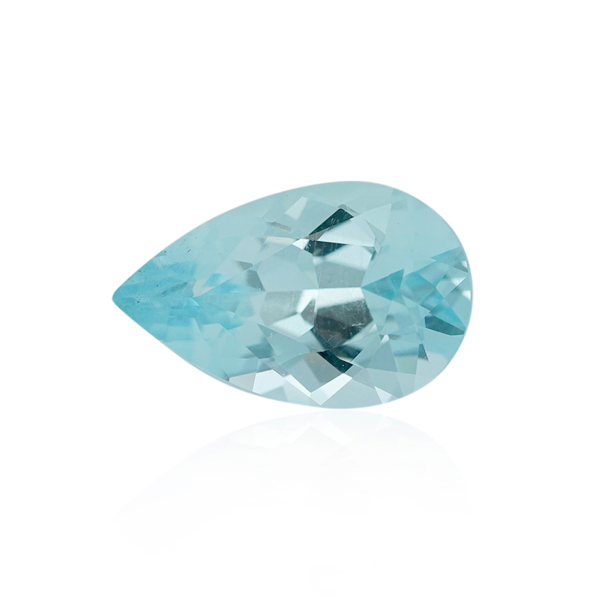 3.76 ct Blue Aquamarine - Pear