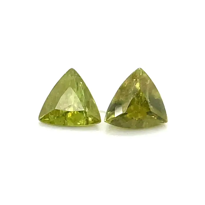 2.66 ct Yellow Sphene - Trillion