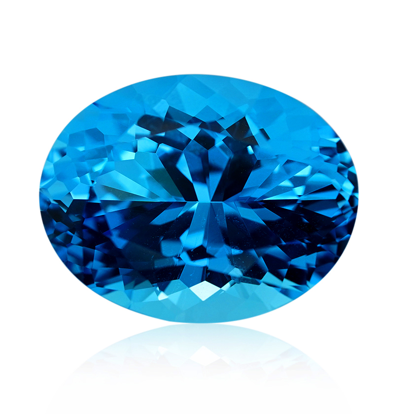 20.53 ct Blue Topaz-Blue - Oval