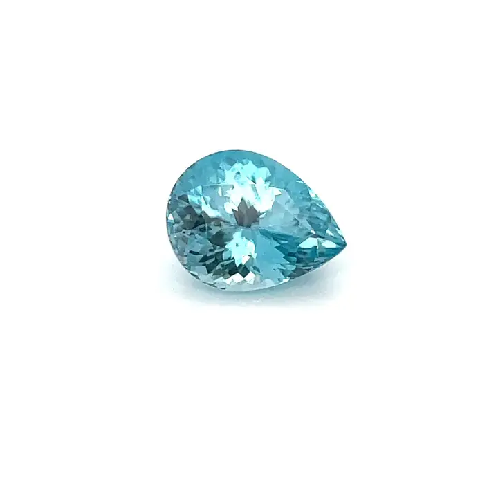 3.65 ct Blue Zircon - Pear