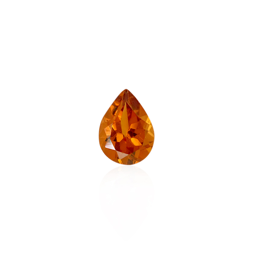0.86 ct Orange Garnet-Spessartite - Pear