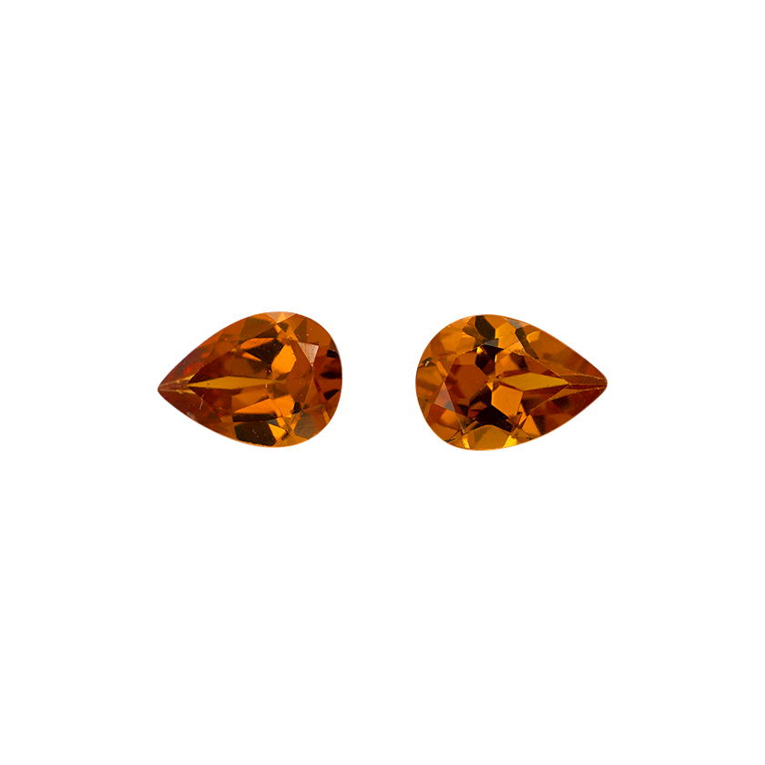 1.55 ct Orange Garnet-Spessartite - Pear