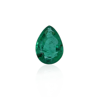 0.70 ct Green Emerald - Pear