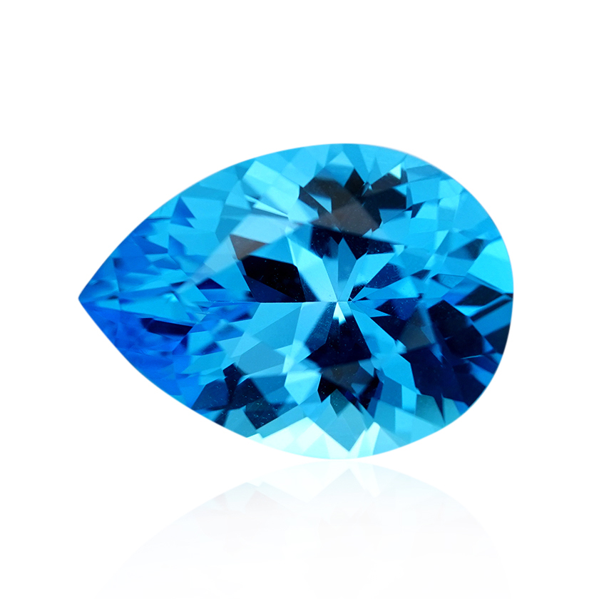 20.80 ct Blue Topaz-Blue - Pear