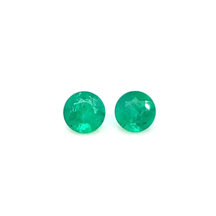 0.83 ct Green Emerald - Round