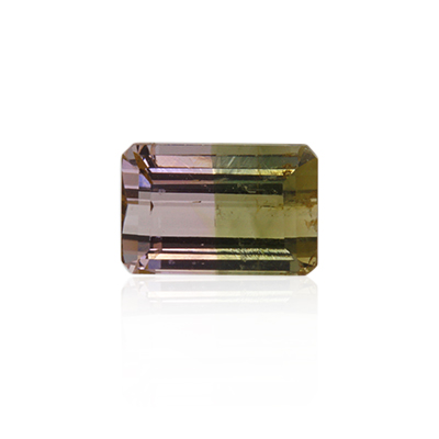 2.55 ct Bi-color Tourmaline - Emerald Cut