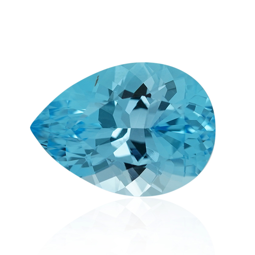 12.44 ct Blue Topaz-Blue - Pear