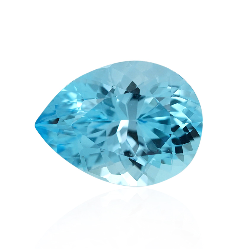 12.61 ct Blue Topaz-Blue - Pear