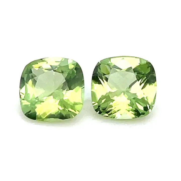 2.98 ct Green Peridot - Cushion