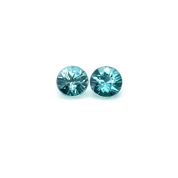 1.07 ct Blue Zircon - Round