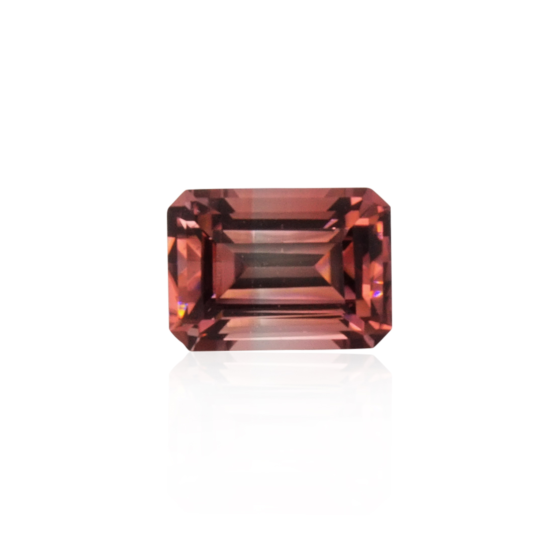 1.73 ct Bi-color Tourmaline - Emerald Cut