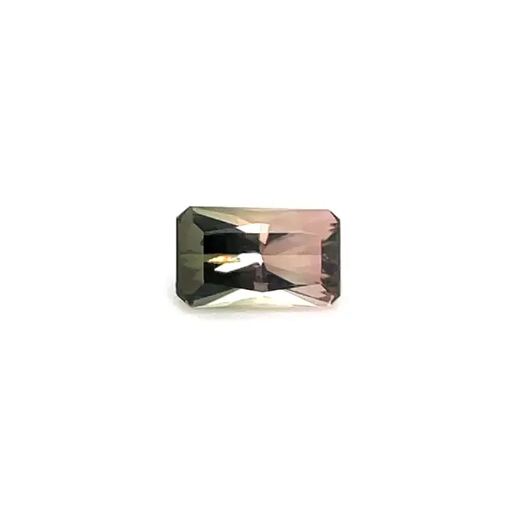 1.30 ct Bi-color Tourmaline - Radiant