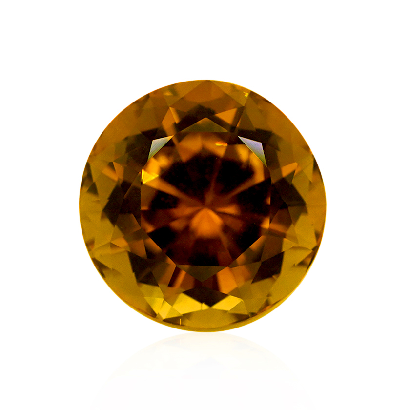4.02 ct Orange Tourmaline - Round