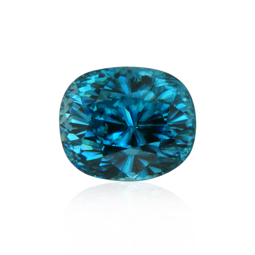 9.32 ct Blue Zircon - Cushion