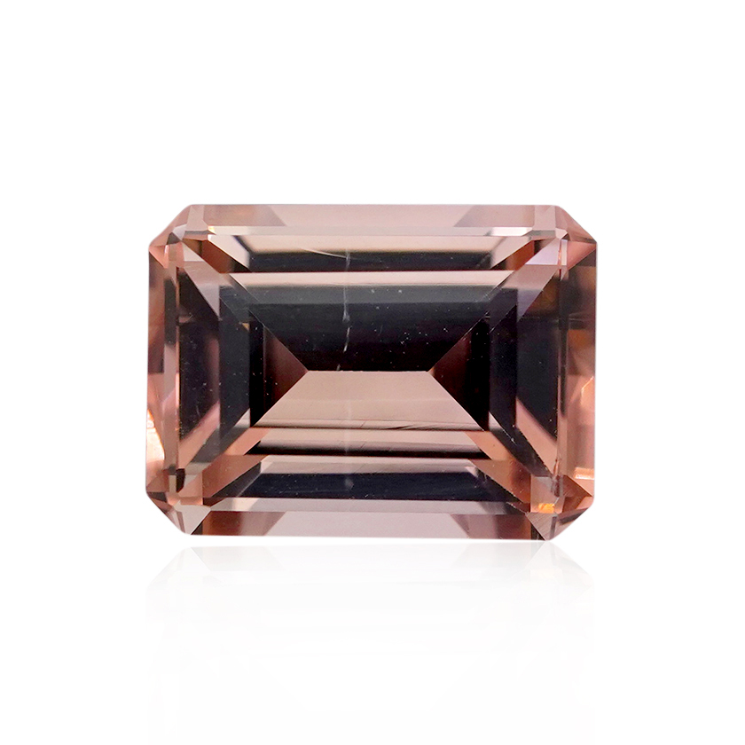 4.23 ct Orange Tourmaline - Emerald Cut