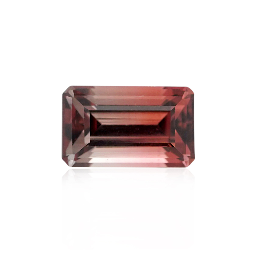 2.01 ct Bi-color Tourmaline - Emerald Cut
