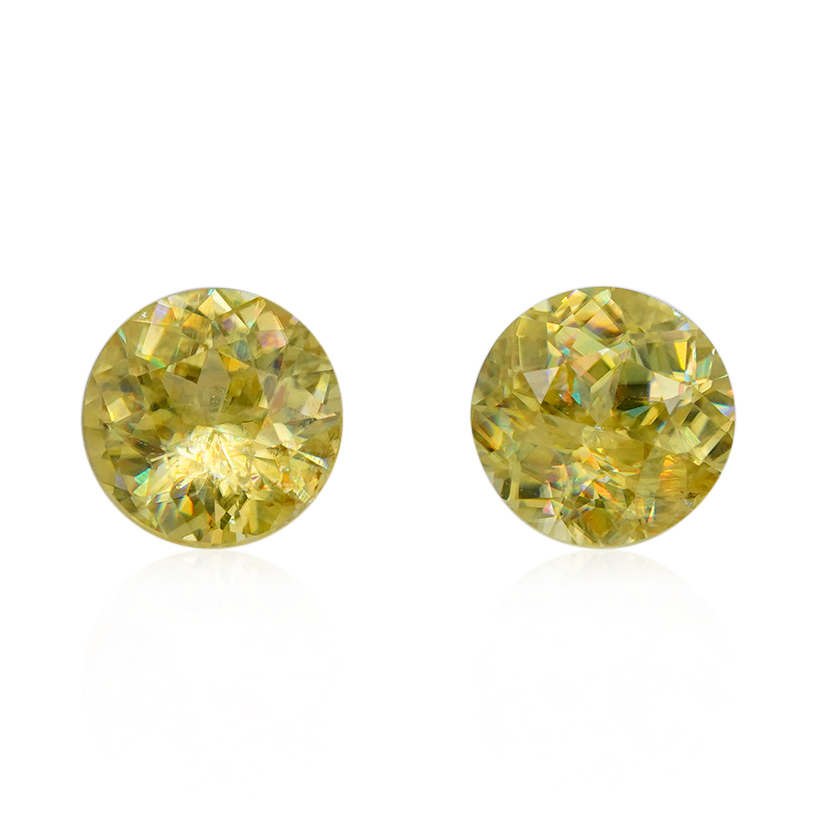 1.58 ct Yellow Sphene - Round