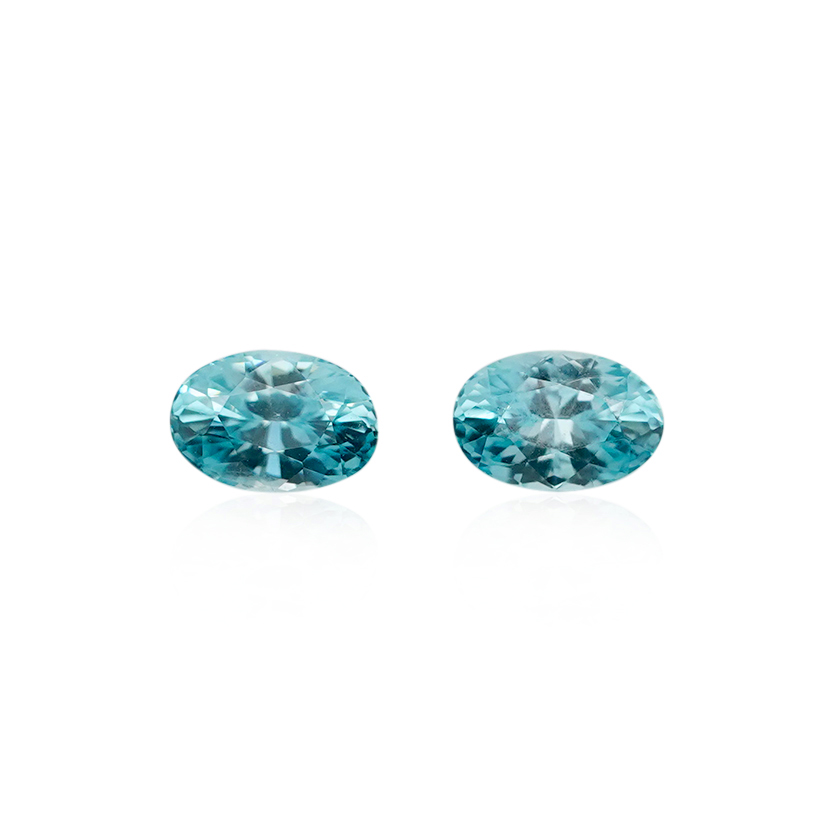 1.53 ct Blue Zircon - Oval