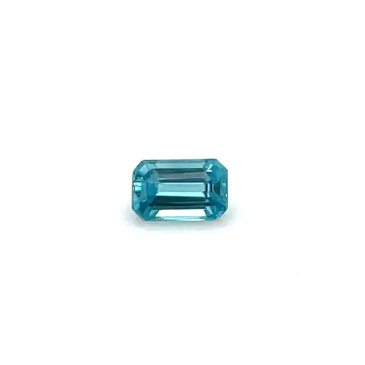1.00 ct Blue Zircon - Emerald Cut