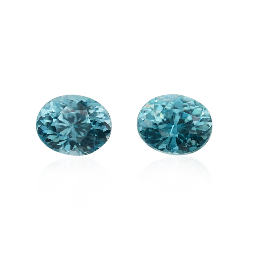 1.19 ct Blue Zircon - Oval