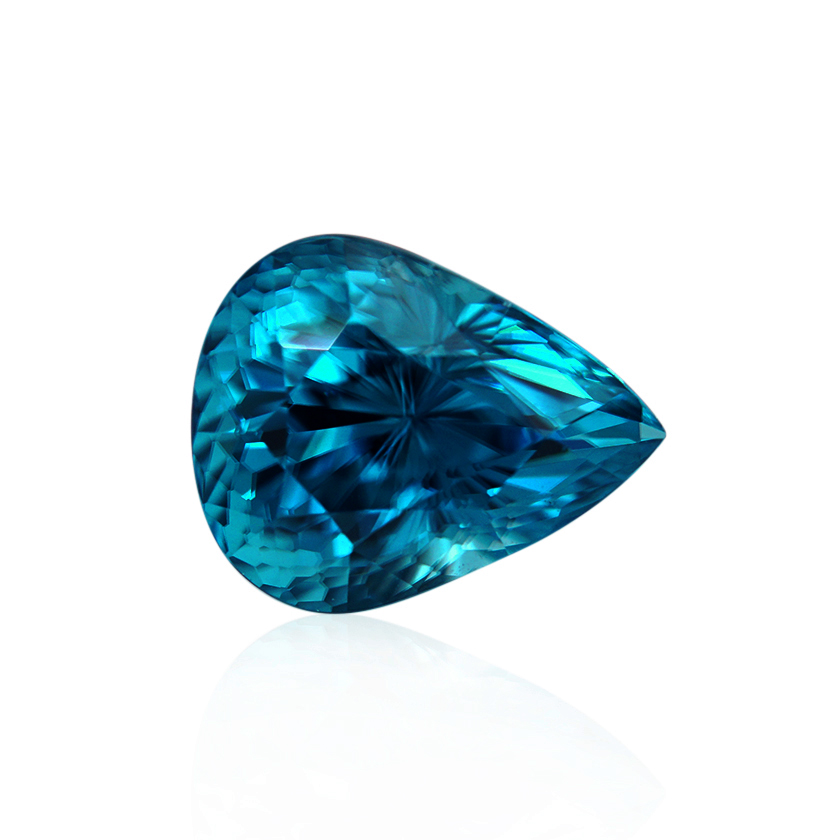 4.75 ct Blue Zircon - Pear