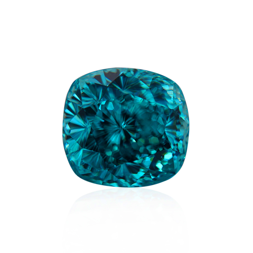 7.94 ct Blue Zircon - Cushion