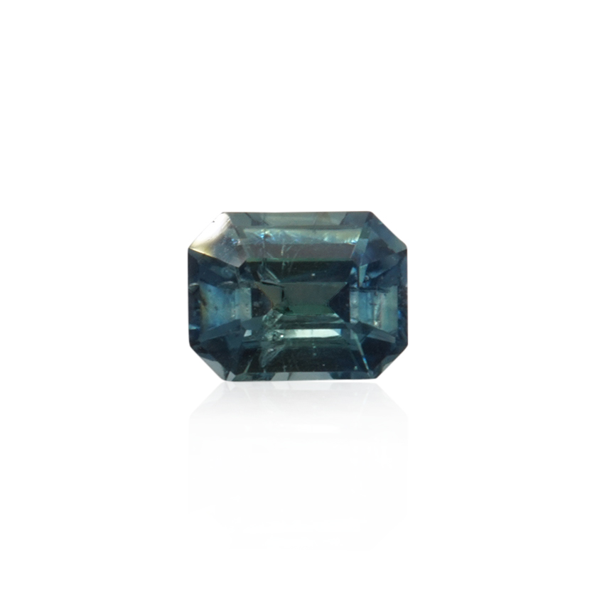 1.10 ct Green Sapphire - Emerald Cut