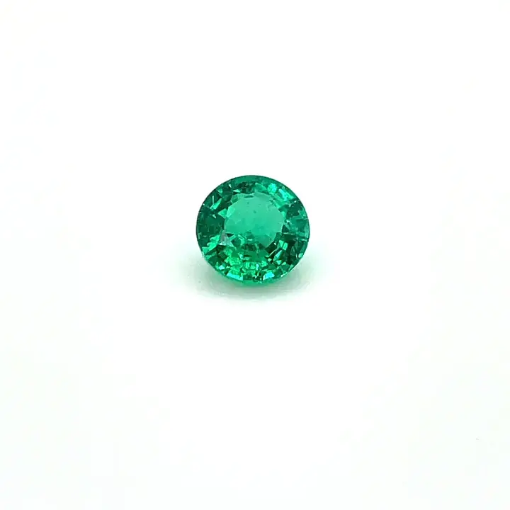 0.97 ct Green Emerald - Round