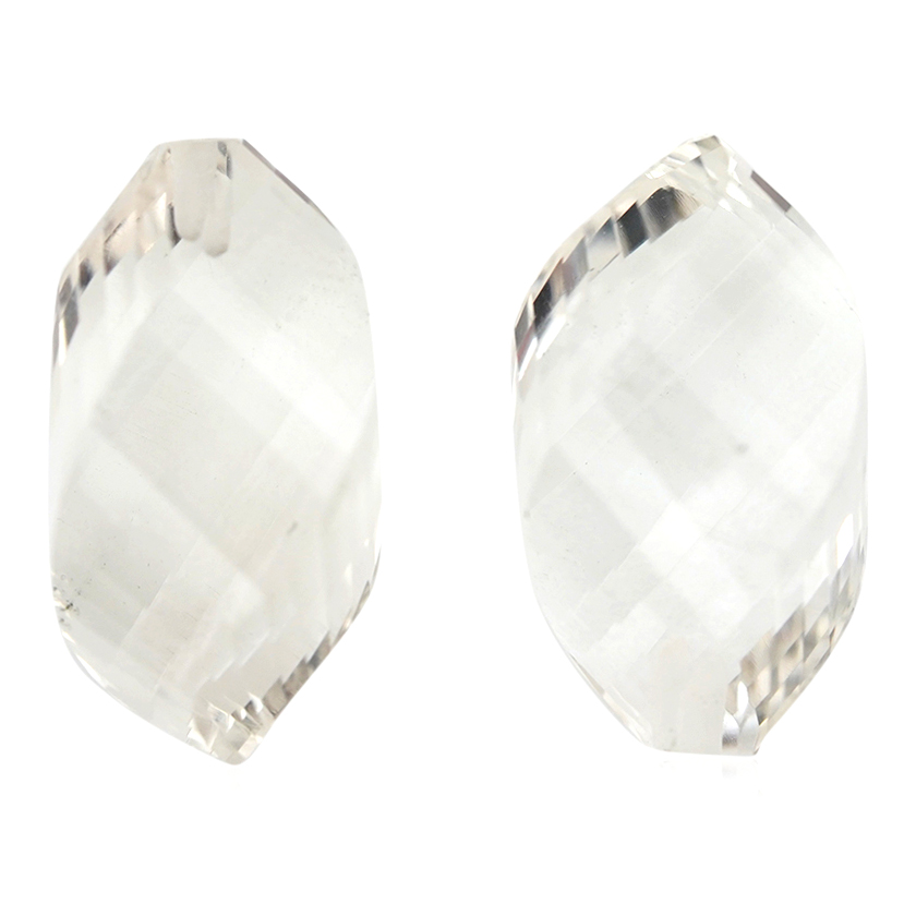 15.27 ct White Topaz-White - Briolette