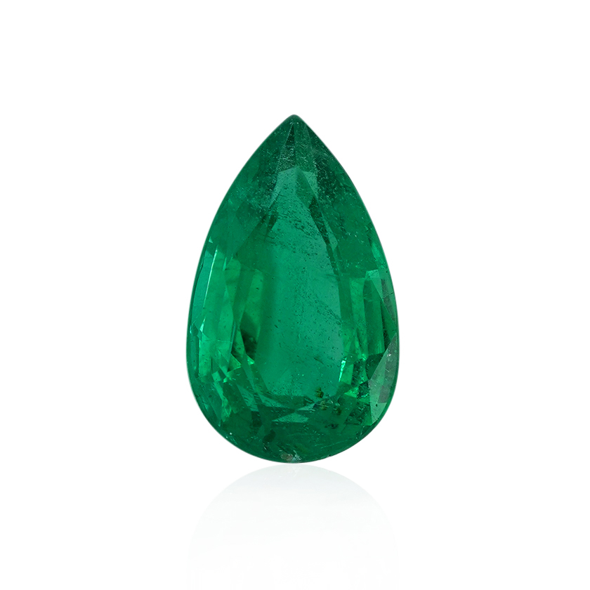 2.63 ct Green Emerald - Pear