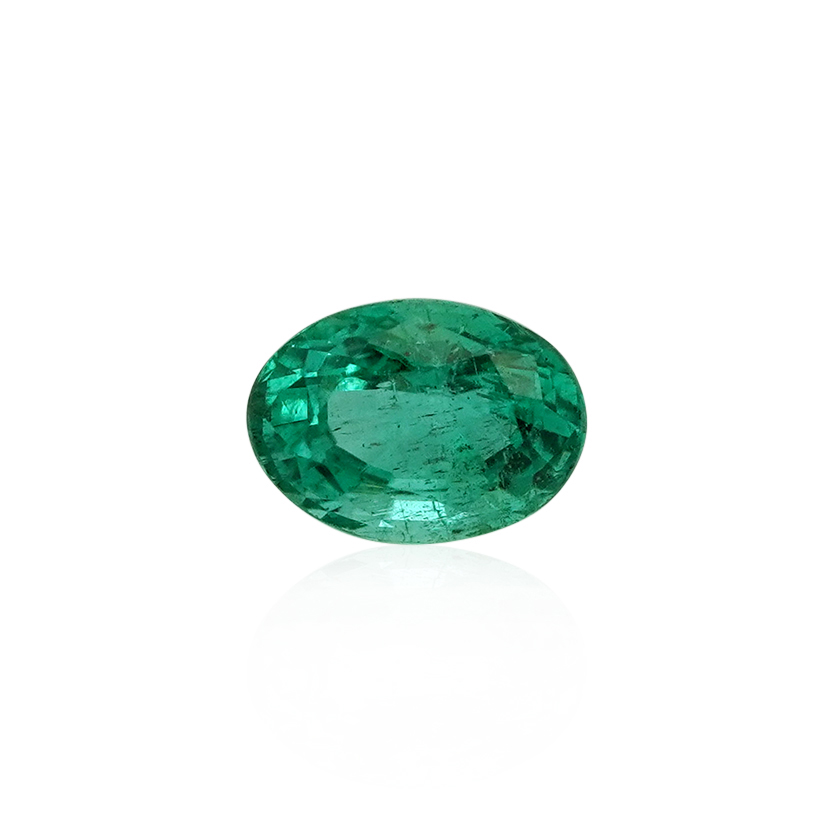 0.72 ct Green Emerald - Oval