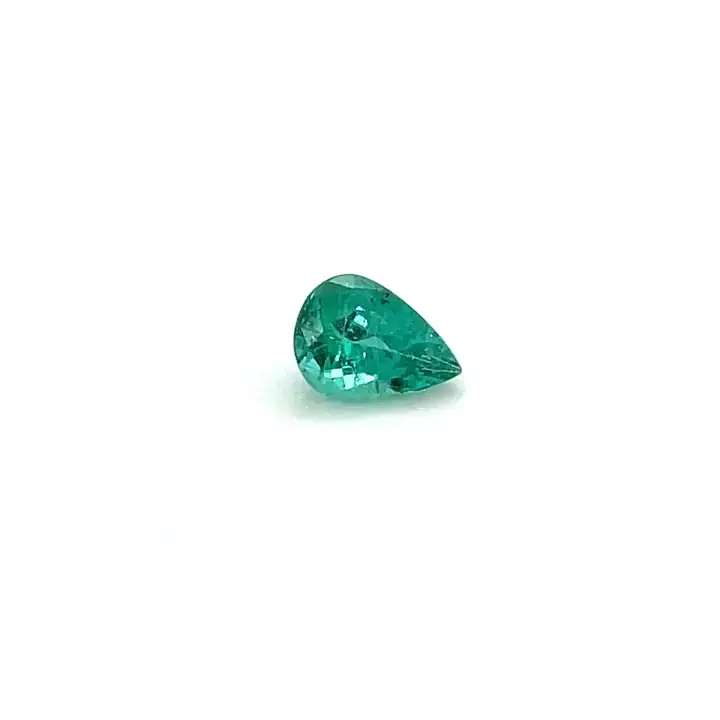 0.61 ct Green Emerald - Pear