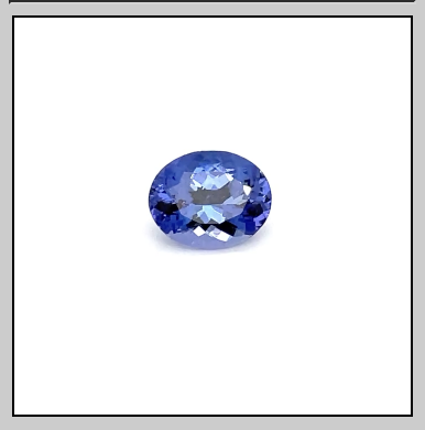 3.51 ct Blue Tanzanite - Oval